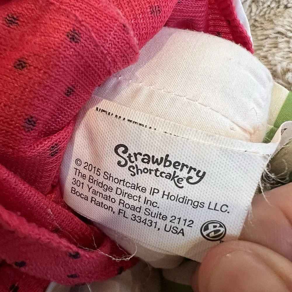 2015 Vintage Red Head Strawberry Shortcake Doll Yarn Hair With Bonnet 14